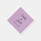 Personalisiert Lilac Serviette (Ecke)