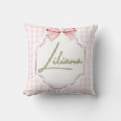 Personalisiert Liliana Baby Girl Kinderzimmer Bow& Kissen (Vorderseite)