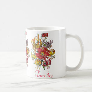 Personalisiert Lilies Kaffeetasse