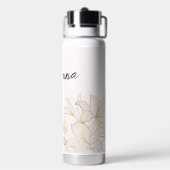 Personalisiert Lilies Trinkflasche (Hinten)