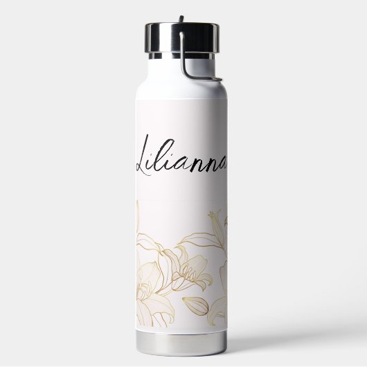 Personalisiert Lilies Trinkflasche (Links)