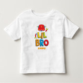 Personalisiert Lilttle Brother Robot T - Shirt (Vorderseite)