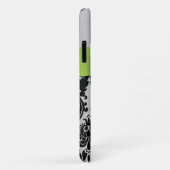 Personalisiert Limon, schwarz, silberer Damast Case-Mate iPhone Hülle (Hinten/Rechts)