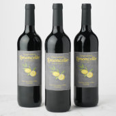 Personalisiert Limoncello Lemon Lemon Weinetikett (Flaschen)