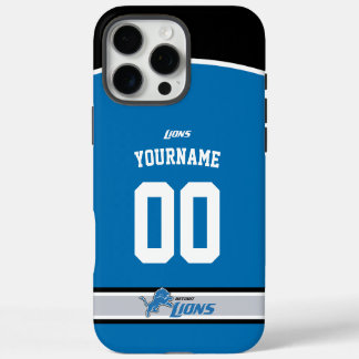 Personalisiert Lions Jersey American Football iPhone 16 Pro Max Hülle