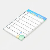 Personalisiert Liste tun Post-it Klebezettel (angewinkelt)