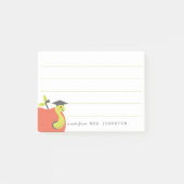 Personalisiert | Little Apple Teacher Stationery Post-it Klebezettel (Vorderseite)