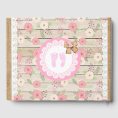 Personalisiert Little Baby Girl Babyduschbuch Gästebuch (Rückseite)