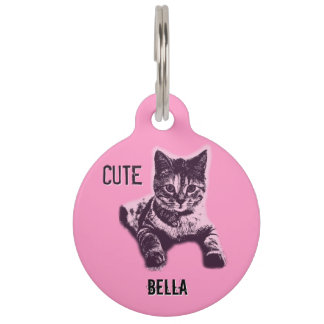Personalisiert Little Cat Kitten Kitty Haustiermarke