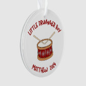 Personalisiert Little Drummer Boy Ornament (Vorderseite)