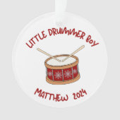 Personalisiert Little Drummer Boy Ornament (Vorderseite)