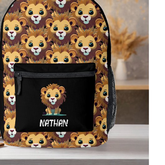 Personalisiert Little Lion Bedruckter Rucksack