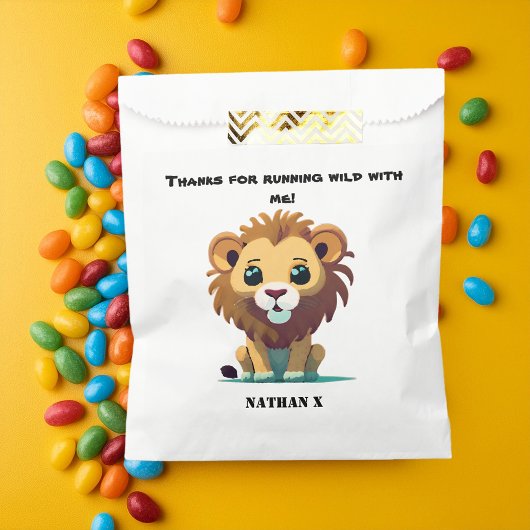 Personalisiert Little Lion Birthday Geschenktütchen