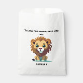 Personalisiert Little Lion Birthday Geschenktütchen (Vorderseite)