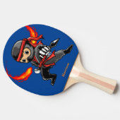 Personalisiert Little Ninja Ping Pong Paddle Tischtennis Schläger (Seitenansicht)