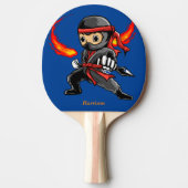 Personalisiert Little Ninja Ping Pong Paddle Tischtennis Schläger (Vorderseite)
