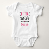 Personalisiert Little Sister Baby Strampler (Vorderseite)