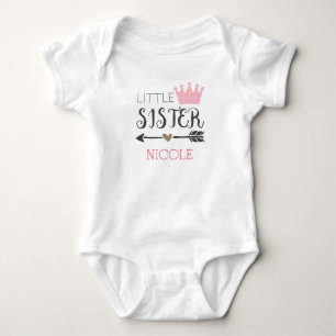 Personalisiert Little Sister Baby Strampler