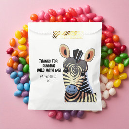Personalisiert Little Zebra Geburtstag Geschenktütchen