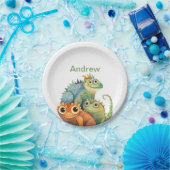 Personalisiert Lizard Birthday Party Pappteller (Party)