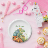 Personalisiert Lizard Birthday Party Pappteller (Party)