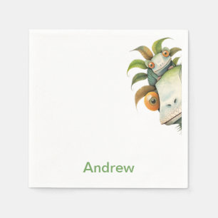 Personalisiert Lizard Birthday Party Serviette