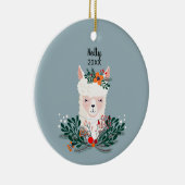 Personalisiert Llama Keramik Ornament (Rechts)