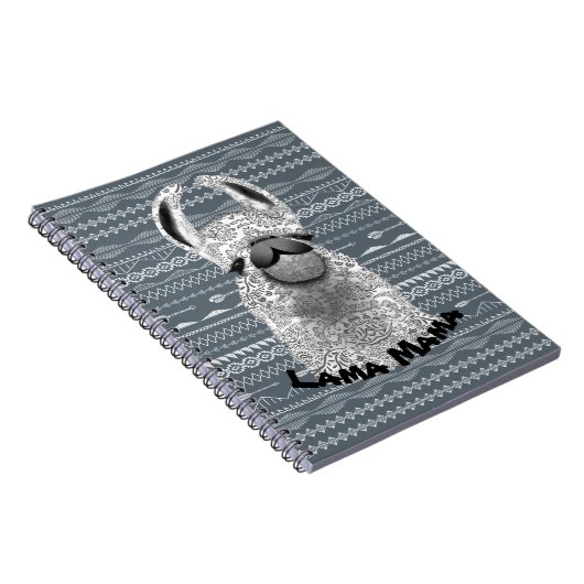 Personalisiert Llama Mama Notizblock (Rechte Seite)