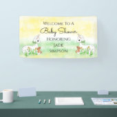 Personalisiert Llama Themed Baby Dusche Banner (Messe)