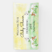 Personalisiert Llama Themed Baby Dusche Banner (Vertikal)