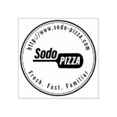 Personalisiert LOGO Sodo Pizza Gummistempel (Prägung)