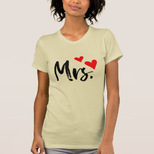 Personalisiert Look "Mrs." Shirt - Für Fiancée, Br