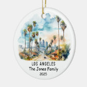 Personalisiert Los Angeles Ornament, Kalifornien Keramik Ornament (Links)