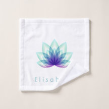 Personalisiert Lotus Blume Green Blue