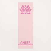 Personalisiert Lotus mit Ihrem Namen Yogamatte (Vorderseite)