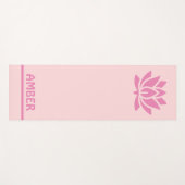 Personalisiert Lotus mit Ihrem Namen Yogamatte (Vorderseite (Horizontal))