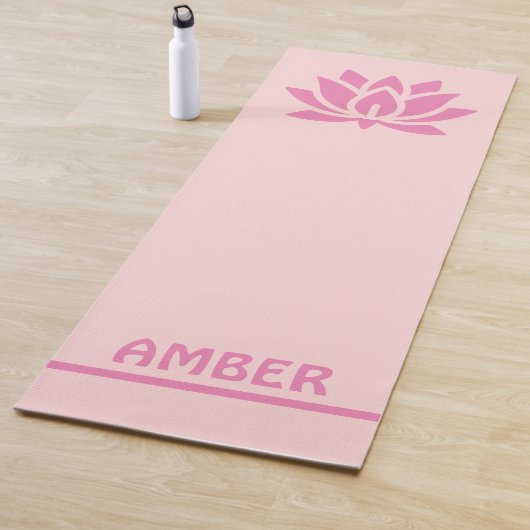 Personalisiert Lotus mit Ihrem Namen Yogamatte (Beispiel)