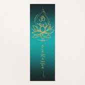 Personalisiert Lotus & Om - Individuelle Name Mini Yogamatte (Vorderseite)