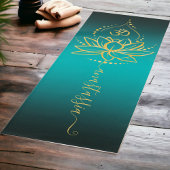 Personalisiert Lotus & Om - Individuelle Name Mini Yogamatte