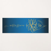 Personalisiert Lotus & Om - Individuelle Name Mini Yogamatte (Vorderseite (Horizontal))