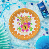 Personalisiert Luau 7. Geburtstagspapier-Teller Pappteller (Party)