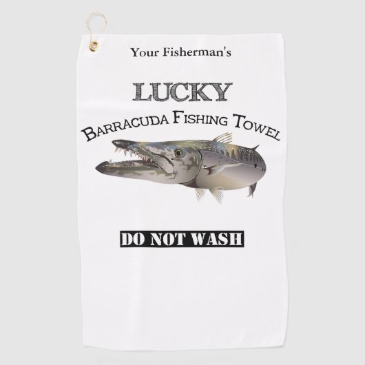 Personalisiert Lucky Barracuda Handtuch (Vorderseite)