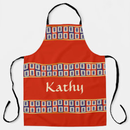 Personalisiert Lucky Blue Eight Wheel Mahjong Tile Schürze