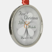 Personalisiert Lucky Cloud Irish First Christmas Ornament Aus Metall (Rechts)