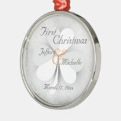 Personalisiert Lucky Cloud Irish First Christmas Ornament Aus Metall (Links)