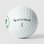 Personalisiert Lucky Kleeblatt Taylor Made Golf Ba Golfball (Logo)