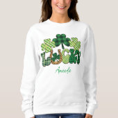 Personalisiert-Lucky-St-Patricks-Tag Sweatshirt (Vorderseite)