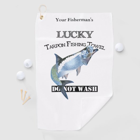 Personalisiert Lucky Tarpon Handtuch fischen (Insitu)