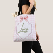 Personalisiert Lucy Baby Girl Kinderzimmer Bow&Gin Tasche (Von Nahem)