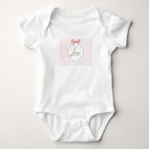 Personalisiert Luna Baby Girl Kinderzimmer Bow & G Strampler